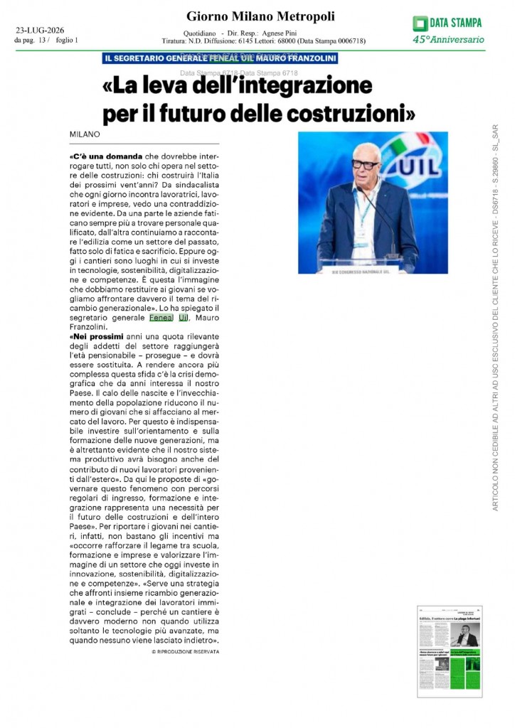 Franzolini Il Giorno 230726